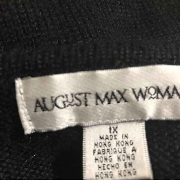 August Max Snowflakes Embroidered Sweater Top Woman Size 1X - Picture 9 of 9